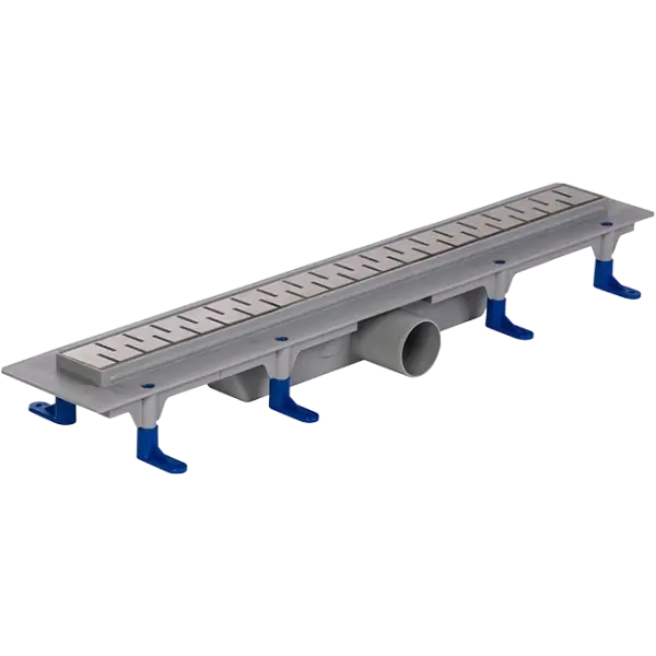 Styron Medium Slim zuhanyfolyóka egyenes, 600mm-es, rozsdamentes keskeny fedráccsal Kiárusítás