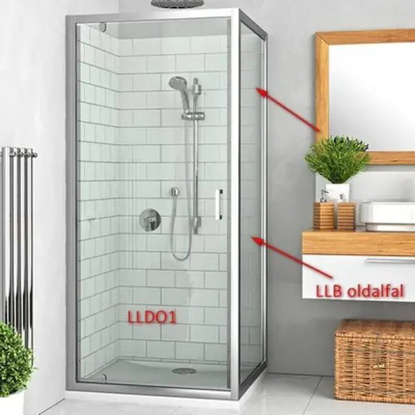 Újdonság Roltechnik Lega Line LLB/1000 zuhanyfal 100x190 cm