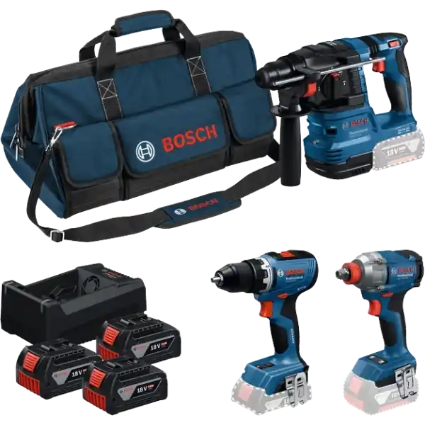 Bosch kombi készlet 18V GSR+GWS+GBH Expressz kézbesítés