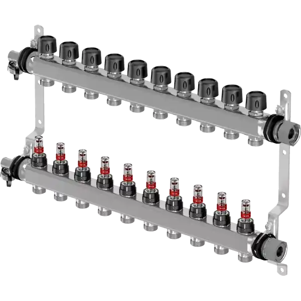 Uponor Vario S osztó-gyűjtő, áramlásmérővel 3/4" 10 körös - Nem rendelhető Bestseller