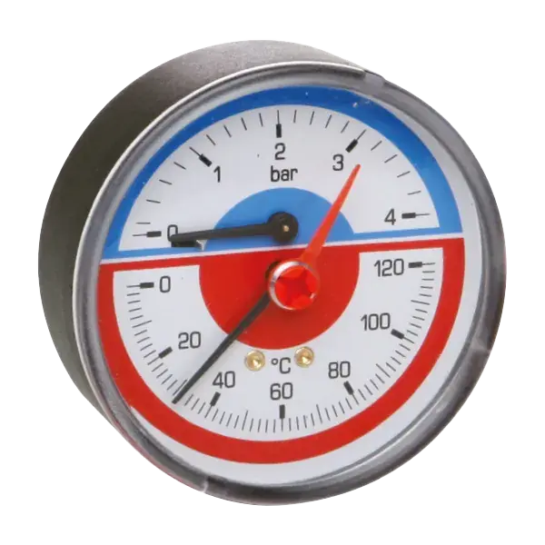 Szezonális akció Icma termomanométer 6 bár 120°C hátsó csatlakozás 1/2"