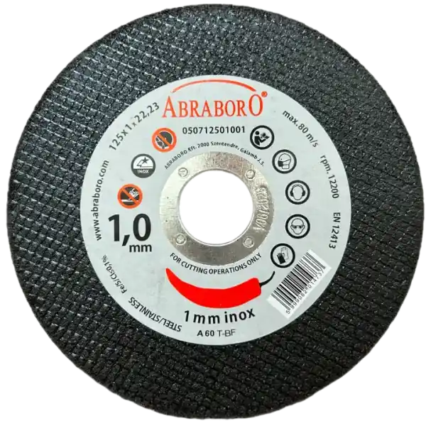 Korlátozott ajánlat Abraboro Chili Inox vágókorong 125x1x22.23mm