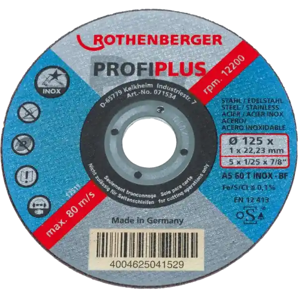 Rothenberger INOX PROFI Plus, 125x1, doboz (tartalom: 10 db) Biztonságos vásárlás