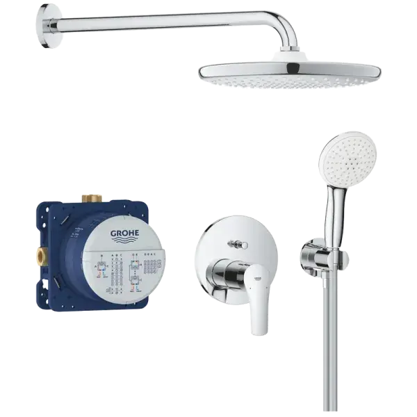 Prémium Grohe Eurosmart rejtett zuhanyrendszer Tempesta 250 fejzuhannyal