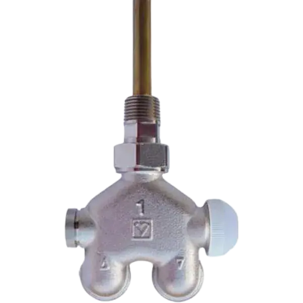 Herz VUA-50 termosztatikus, sarok lándzsás szelep 50% 1/2" M28x1,5 Gyors kiszállítás