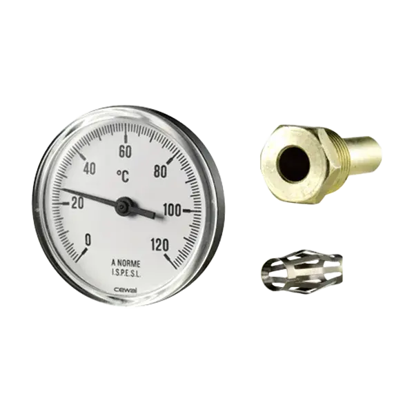 Szezonális akció Cewal hőmérő kerek 63mm 0-120°C hossz:5 cm