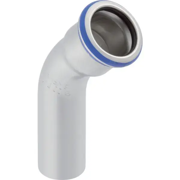 Geberit Mapress rozsdamentes acél ívidom egyenes csővéggel (LABS-free): 45°, d=35mm Expressz kézbesítés
