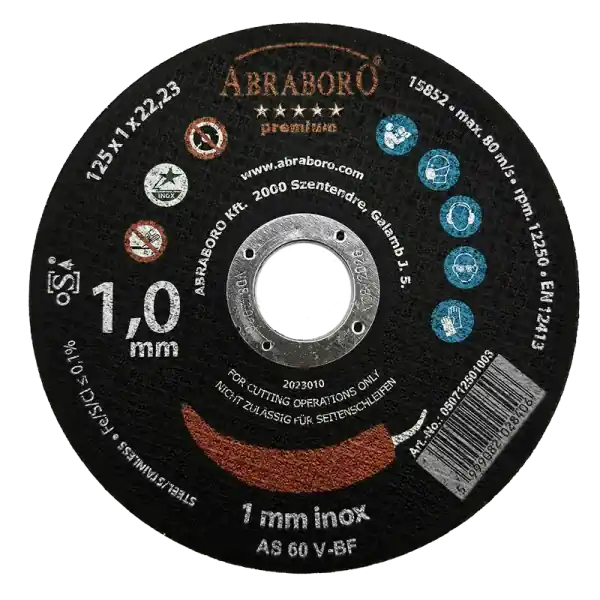 Expressz szállítás Abraboro Chili premium fémvágó korong,inox 125x1x22mm