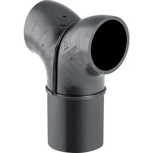 Biztonságos fizetés Geberit PE 2x90° nadrágidom 50 mm