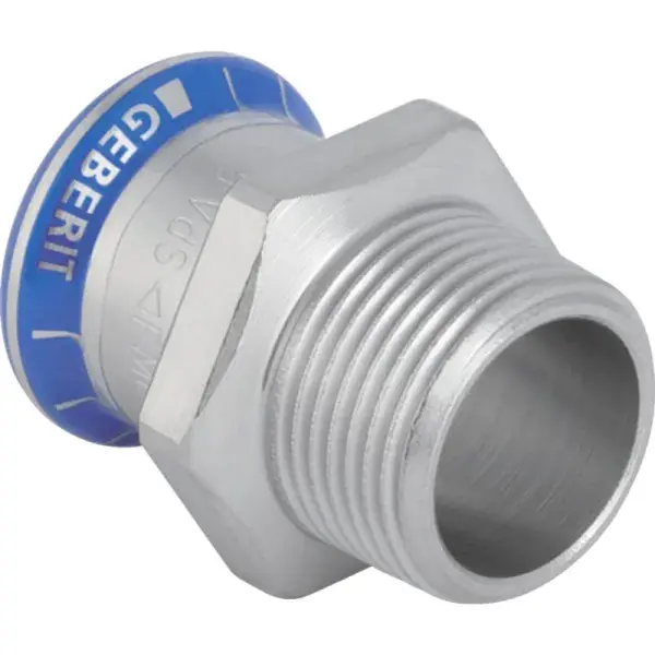 Geberit Mapress rozsdamentes acél külső menetes átmeneti idom: d=28mm, R=1 1/4″ Nézd meg most