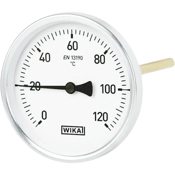 Hőmérő 0-120°C 63, hátsó csatlakozás, bimetál L=200mm Alacsony ár
