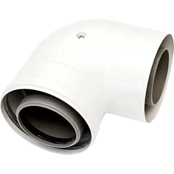 Akciós ár Ariston könyök Alu/PPs 80/125 90°
