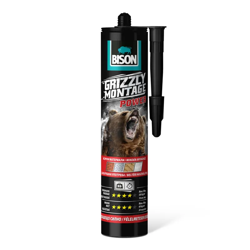 Különleges ajánlat BISON Grizzly erős szerelési ragasztó, 370g