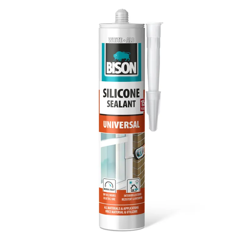 Szezonális akció Bison Univerzális szilikon, fehér, 280ml