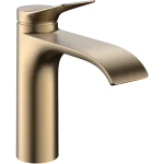 Csak ma Hansgrohe Vivenis Egykaros mosdócsaptelep 110, CoolStart, automata lefolyógarnitúrával Szálcsiszolt Bronz 75023140