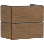 Biztonságos vásárlás Hansgrohe Xilesa E Mosdószekrény 680/470, 2 fiókkal, Push-Open, normál mosdóhoz Kasmír tölgy 54295550