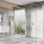 Ravak Walk-In Free Set 120, zuhanykabin fekete+transparent GW9FG030SZ1 Expressz szállítás