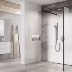 Olcsóbb Ravak Walk-In Corner Set 110x80, zuhanykabin fekete+transparent GW1CD430SZ1