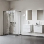 Prémium Ravak Blix II NBLRV2K 80 zuhanykabin krómhatású+transparent 1XM40C00Z1