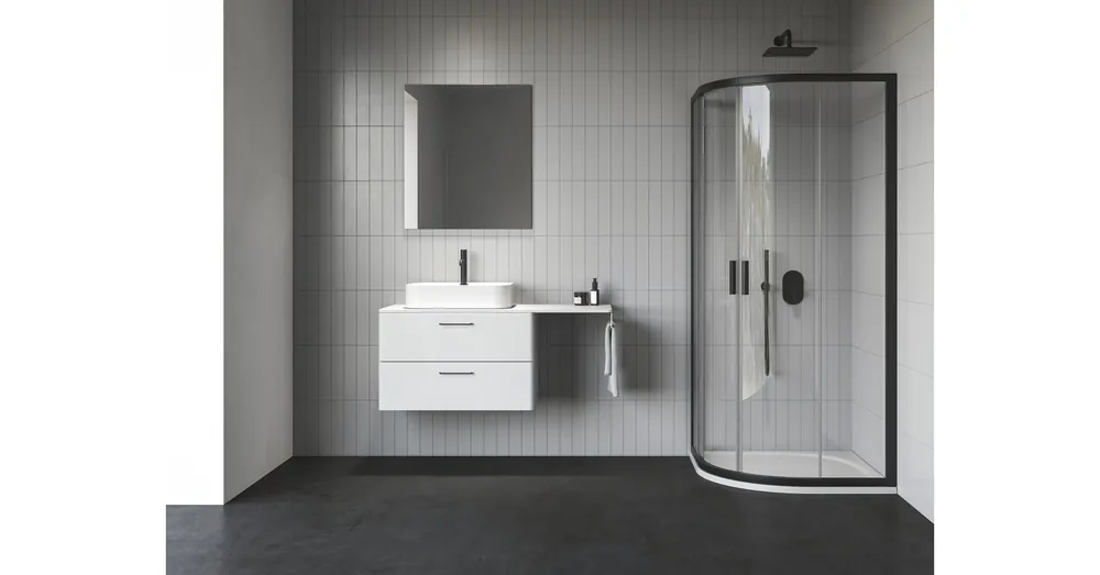 Kiárusítás Ravak Blix II NBLCP4 80x80 zuhanykabin fekete+transparent 3BM40300Z1