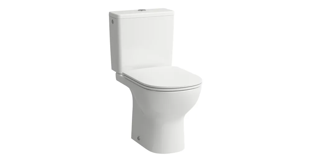 LAUFEN LUA Álló WC Kombi-Pack rimless, mélyöblítéssel, vízszintes kifolyással, öblítőtartály alsó vízbevezetéssel, Fehér H8670820007611 Kiárusítás