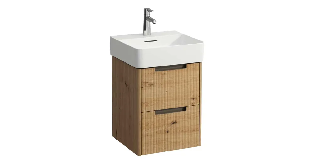 Legkelendőbb LAUFEN JUNA Alsószekrény, 2 fiók, VAL H815281 mosdóhoz, Vad Tölgy H4115721092671