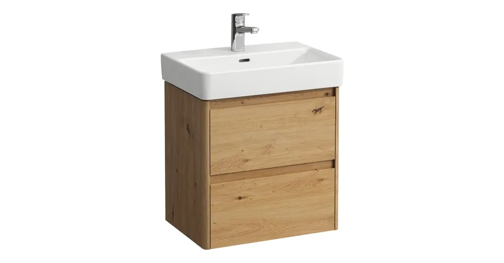 LAUFEN BASE 2.0 Alsószekrény, 2 fiók, PRO S H818958 mosdóhoz, Vad Tölgy H4112521082671 Gyors kiszállítás