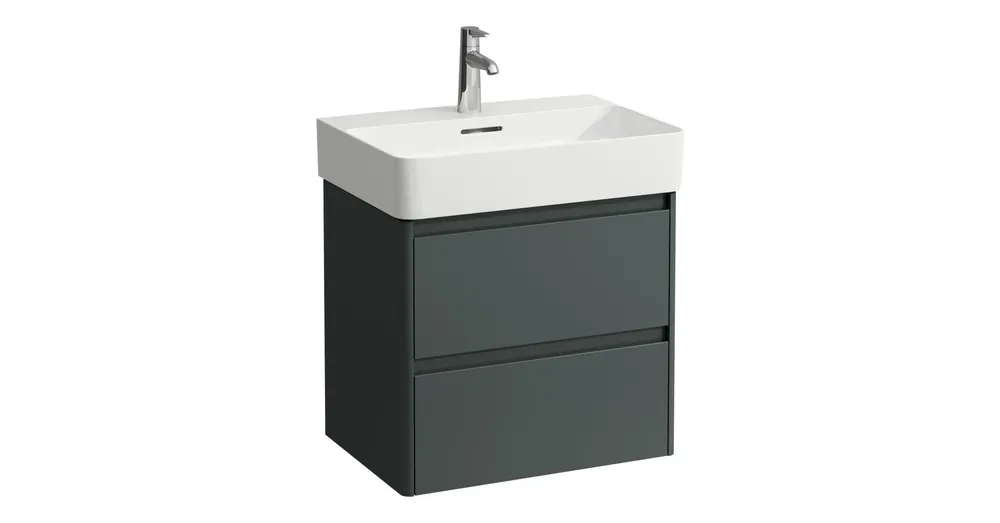 Alacsony ár LAUFEN BASE 2.0 Alsószekrény, 2 fiók, VAL H810283 mosdóhoz, Szürke H4113721082661