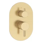 Ravak Espirit falba süllyesztett csaptelep, kétutas, belső egység nélkül ES 065.60GLB.O2.RB07E, Gold Brushed X070612 Utolsó esély