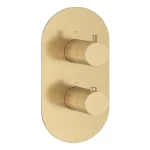 Legnépszerűbb Ravak Espirit falba süllyesztett termosztátos csaptelep, kétutas, beslő egység nélkül ES 063.60GLB.O2.RB07C, Gold Brushed X070610