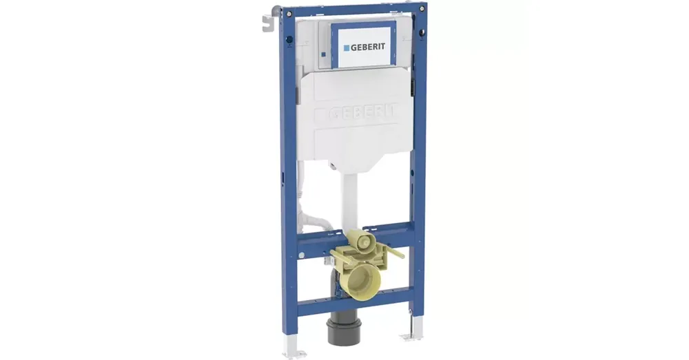 Gyors kiszállítás Geberit Duofix fali WC-szerelőelem, 112 cm, Sigma 12 cm-es falsík alatti öblítőtartállyal és elektromos és kommunikációs csatlakozódobozzal 111.921.00.6