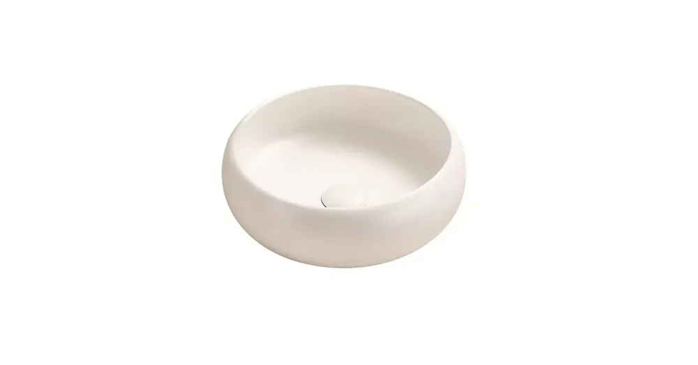 Olcsóbb AREZZO design SORAYA 36 cm-es kerek kerámia mosdó, fehér AR-81300240WB