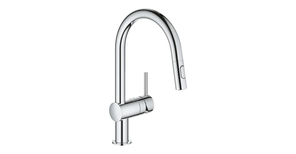 Grohe Minta egykaros mosogató csaptelep kihúzható zuhanyfejjel, króm 32321002 Expressz kézbesítés