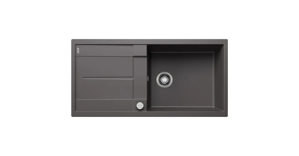 Szezonális akció BLANCO METRA XL 6 S egymedencés, 100x50 cm-es gránit mosogató, csepegtetőtálcával, lefolyószabályozóval, palaszürke 518881