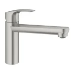 Szezonális akció Grohe Eurosmart Egykaros mosogatócsap 1/2″ matt szuperacél 30463DC0
