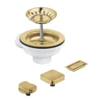 Prémium Grohe Konyhai leeresztő szett automata kiemelővel 1 medencés mosogatótálcához, 40996GN0