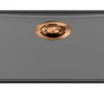 Újdonság ELLECI - Mosogatótálca Essenza 50 46,2x38,2 Keratek K99 Dark Grey bronz tartozékokkal LKES5099BRZ