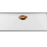 ELLECI - Mosogatótálca Essenza 70 68,2x38,2 Keratek 1 m. K96 White bronz tartozékkal LKES7096BRZ Akció
