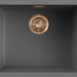 Akció ELLECI - Mosogatótálca Zen 105 Keratek K99 Dark Grey bronz tartozékokkal LKZ10599BRZ
