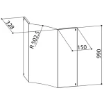 Outlet Faber Felső kürtő - hosszabbító Kit Solaris H990 X, 112.0157.261