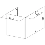 Faber Felső kürtő - hosszabbító Kit H990 X, 112.0157.257 Végkiárusítás