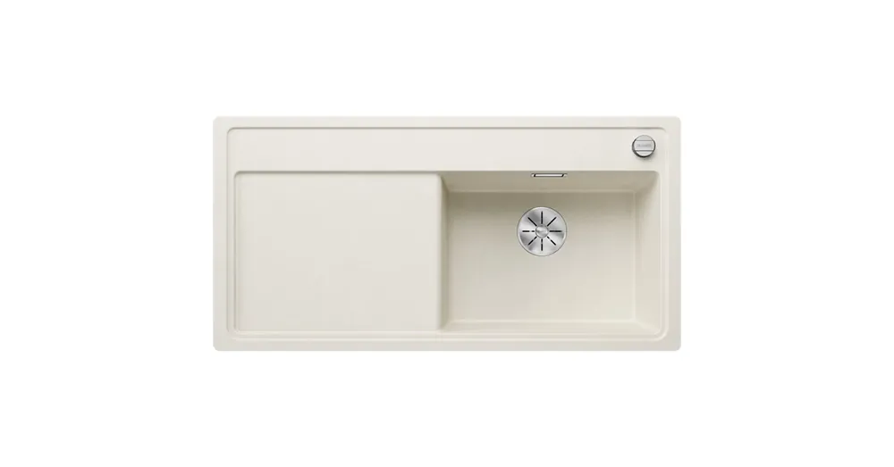 Expressz szállítás Blanco Zenar XL 6 S-F gránit mosogató csepegtetővel és lefolyógarnitúrával 99x50 cm, jobbos / törtfehér 527192