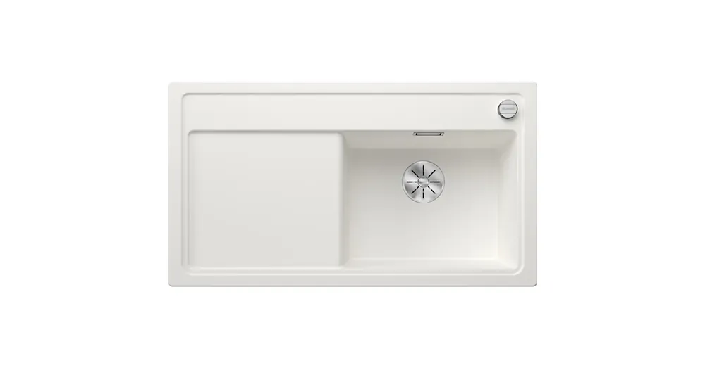 Blanco Zenar 5 S egy medencés gránit mosogató csepegtető felülettel 91,5x51 cm, jobbos / fehér 523938 Kiárusítás