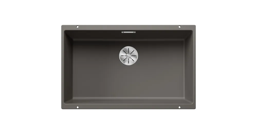 Legkelendőbb Blanco Subline 700-U gránit mosogató 73x46 cm kiegészítőkkel, vulkánszürke 527356