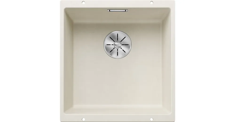 Blanco Subline 400-U egymedencés gránit mosogató lefolyógarnitúrával 46x43 cm, törtfehér 527166 Prémium