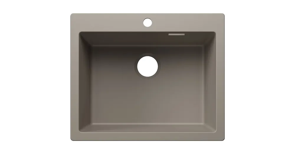 Árengedmény BLANCO PLEON 6 egymedencés, 61,5x51 cm-es gránit mosogató, tartufo 527777