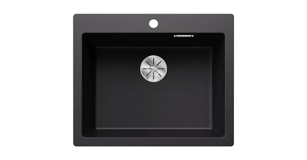 Blanco Pleon 6 egymedencés gránit mosogató 61,5x51 cm, fekete 525953 Biztonságos vásárlás