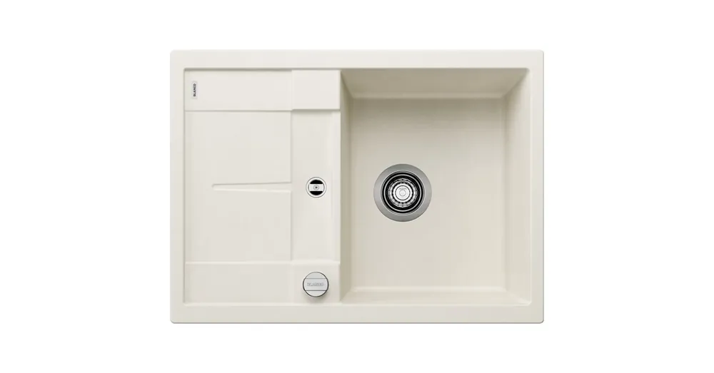 Akciós ár Blanco Metra 45 S Compact Silgranit mosogató 68x50 cm excenterrel, törtfehér 527102