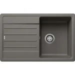 Akció Blanco Legra 45 S gránit mosogató csepegtető felülettel 78x50 cm és lefolyógarnitúrával, vulkánszürke 527268