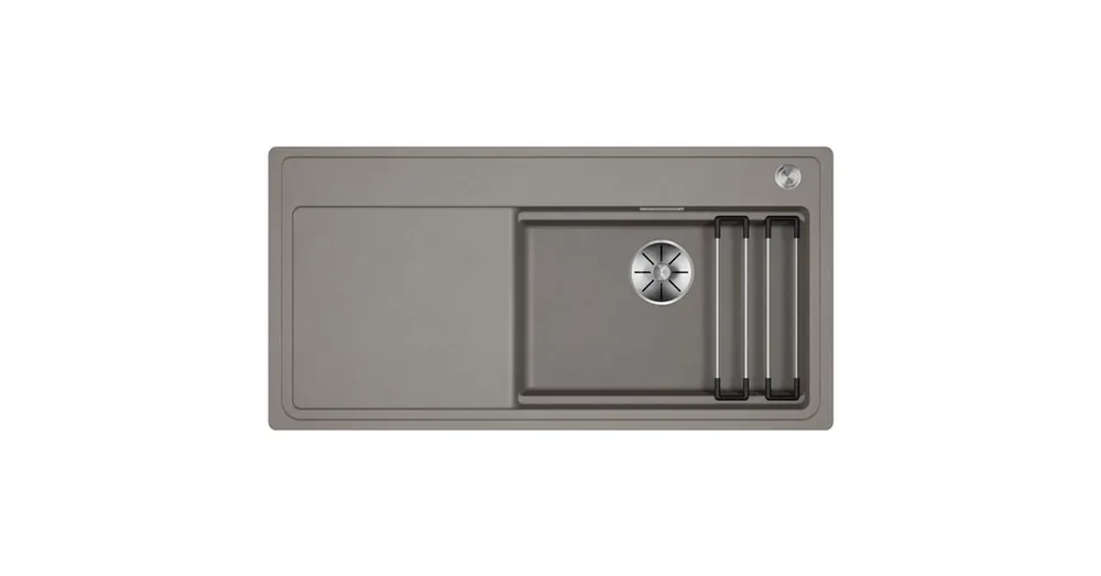 BLANCO ETAGON XL 6 S-F egymedencés, 98,8x49,8 cm-es gránit mosogató, csepegtetőtálcával, lefolyószabályozóval, szintbe építhető, tartufo 528106 Bestseller